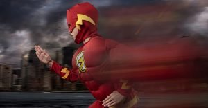 Superhero themed shoot