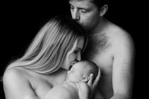 couple and their new baby