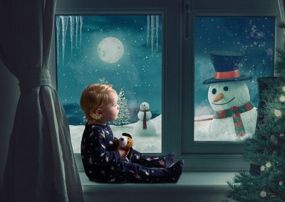 Child reading a book